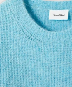 American Vintage Blue 'East RN' Knit Sweater