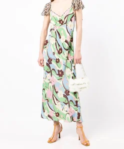 Rixo London 'Effie' Geometric Floral Midi Dress