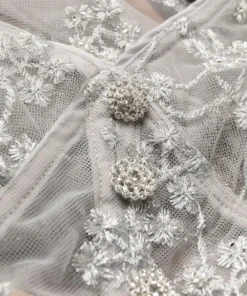 Self Portrait New In 'Embroidered Blossom Fitted Midi Dress'