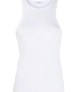 Anine Bing White ‘Eva’ Ribbed Tank Top Clothing