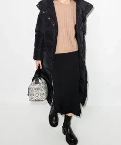 Ganni ‘Extremely Oversized Black Puffer Midi Coat’
