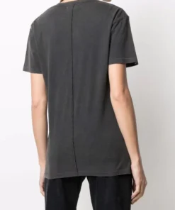 Anine Bing Faded Black 'Vintage Bing Eagle T-Shirt' Clothing