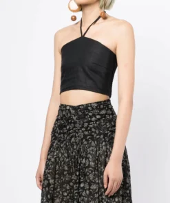 Faithfull The Brand Clothing 'Calipo' Halterneck Crop Top