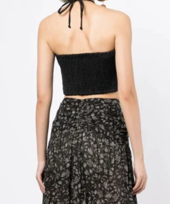 Faithfull The Brand Clothing 'Calipo' Halterneck Crop Top