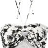 Faithfull The Brand 'Cyprus' Floral Halterneck Bralette Top Clothing