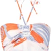 Faithfull The Brand Abstract Printed 'Cyprus' Halterneck Bralette Top
