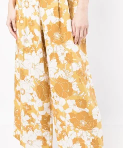 Faithfull The Brand 'Malta' Wide Leg Floral Trousers Clothing