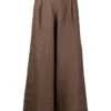Faithfull The Brand Brown 'Malta' Wide Leg Trousers