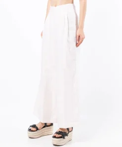 Faithfull The Brand Cream 'Malta' Wide Leg Trousers