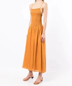 Faithfull The Brand Clothing 'Nolie' Shirred Midi Dress