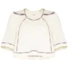 Isabel Marant Etoile 'Fame' Embroidered Blouse Clothing