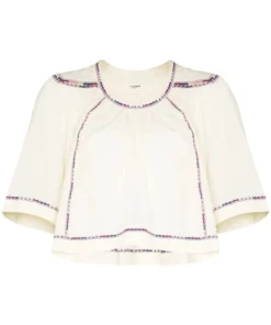 Isabel Marant Etoile 'Fame' Embroidered Blouse Clothing