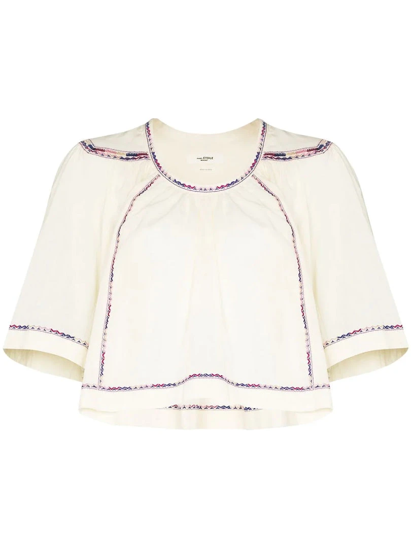 Isabel Marant Etoile 'Fame' Embroidered Blouse Clothing 3 Isabel Marant Etoile 'Fame' Embroidered Blouse Clothing