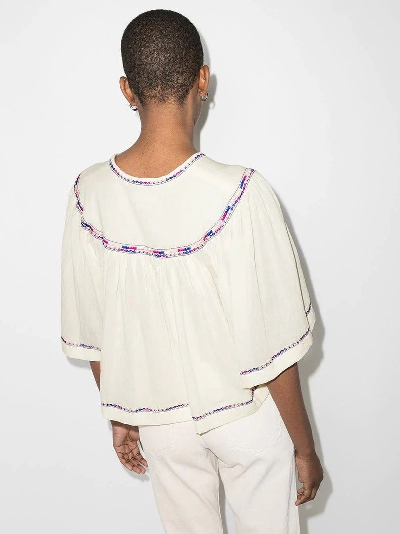 Isabel Marant Etoile 'Fame' Embroidered Blouse Clothing 5 Isabel Marant Etoile 'Fame' Embroidered Blouse Clothing