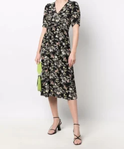 Ba&sh Clothing 'Floe' Floral Midi Dress