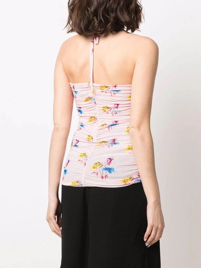 Ganni 'Floral Ruched Halterneck Top' 6 Ganni 'Floral Ruched Halterneck Top'