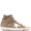 Golden Goose ‘Francy’ Leopard High Top Sneakers