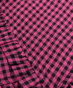 Ganni 'Gingham Ruffled Collar'