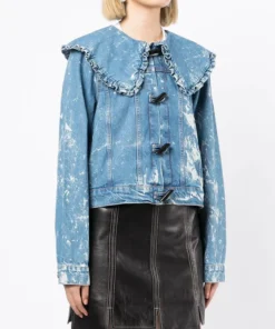 Ganni 'Bleached Ruffle Collar Denim Jacket' 15 Ganni 'Bleached Ruffle Collar Denim Jacket'