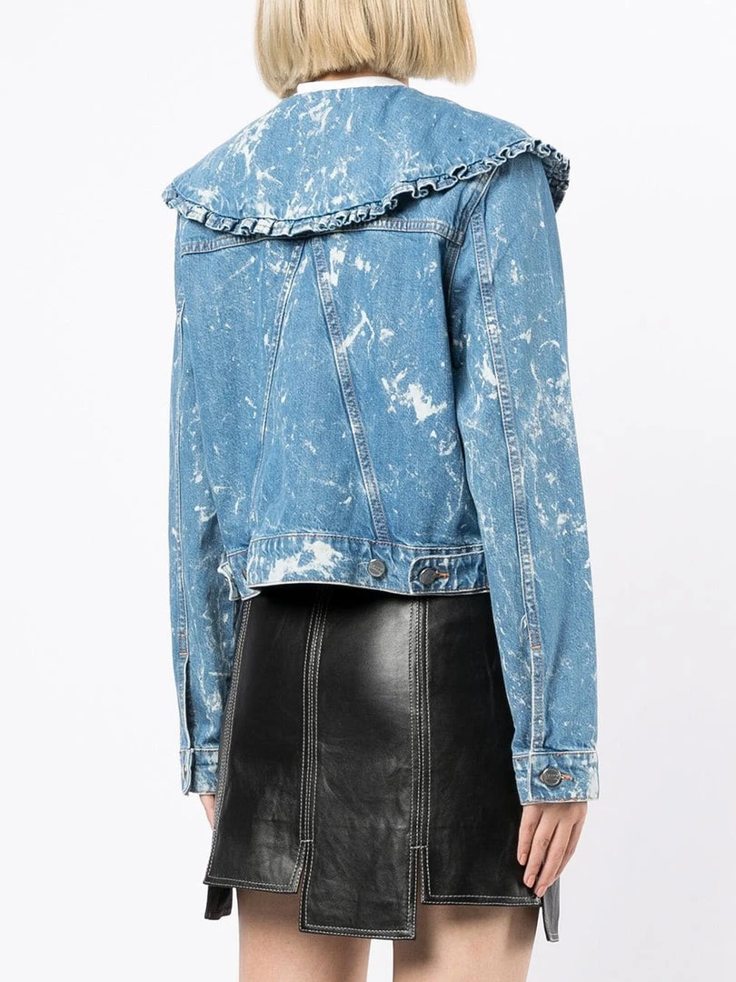 Ganni 'Bleached Ruffle Collar Denim Jacket' 7 Ganni 'Bleached Ruffle Collar Denim Jacket'