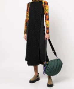 Ganni 'Smock Panelled Midi Slip Dress'