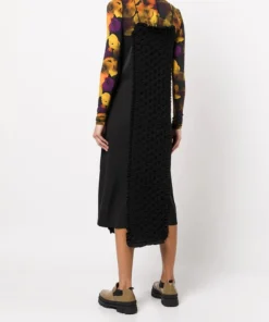 Ganni 'Smock Panelled Midi Slip Dress'