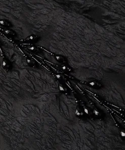 Ganni 'Panelled Jacquard Tassel Midi Dress'