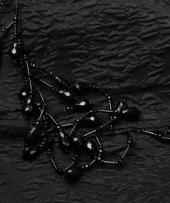 Ganni 'Panelled Jacquard Tassel Midi Dress'