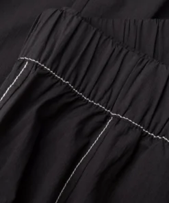 Ganni Black 'Cotton Crepe Trousers' 16 Ganni Black 'Cotton Crepe Trousers'