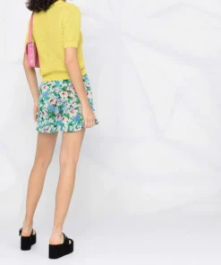 Ganni Blue 'Printed Sheer Shorts' 23 Ganni Blue 'Printed Sheer Shorts'