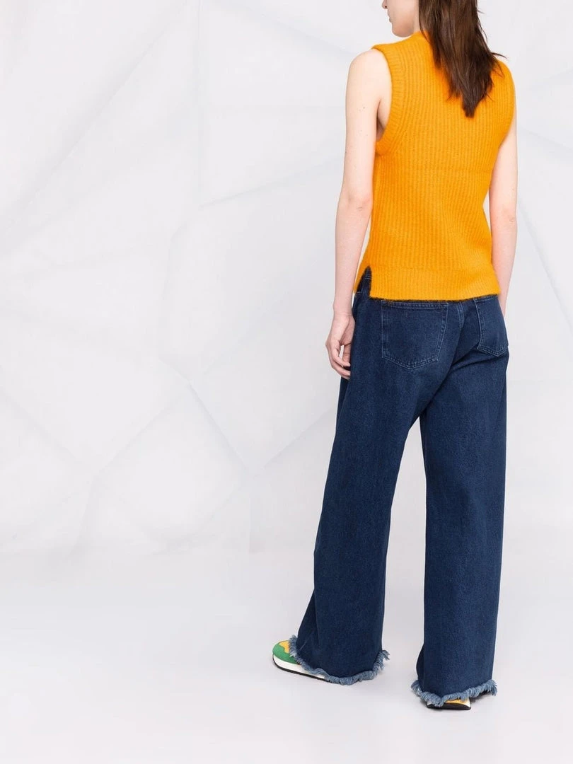 Ganni Orange 'Diamante Detail Knitted Vest' 10 Ganni Orange 'Diamante Detail Knitted Vest'