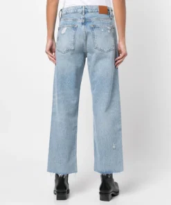 Anine Bing 'Gavin 22' High Rise Distressed Jeans Clothing