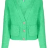 Ganni Green 'Gem Embellished Button Cardigan' New In 2 Ganni Green 'Gem Embellished Button Cardigan' New In