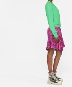 Ganni Green 'Gem Embellished Button Cardigan' New In