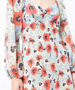 Rixo London 'Gio' Pansy Floral Midi Dress