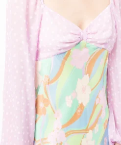 Rixo London 'Gio' Polka Dot Floral Midi Dress