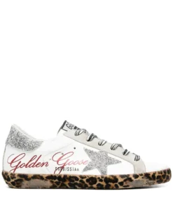 Golden Goose 'Superstar' Leopard Sole Trainers