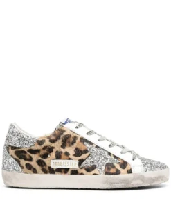 Golden Goose Shoes ‘Leopard Glitter Star Low Top Sneakers’