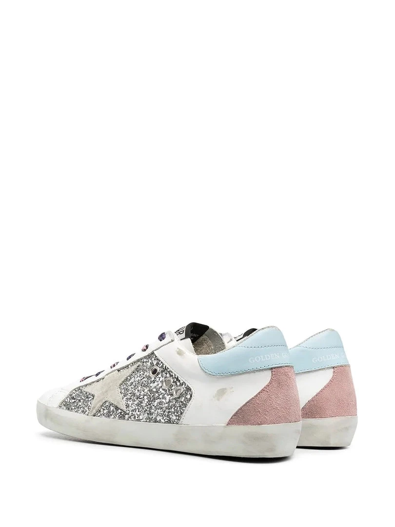 Golden Goose ‘Leopard Lace-Up Glitter Low Top Trainers’ Shoes 5 Golden Goose ‘Leopard Lace-Up Glitter Low Top Trainers’ Shoes