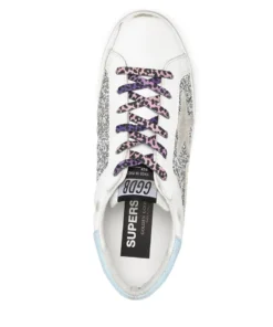 Golden Goose ‘Leopard Lace-Up Glitter Low Top Trainers’ Shoes 9 Golden Goose ‘Leopard Lace-Up Glitter Low Top Trainers’ Shoes