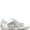 Golden Goose ‘Leopard Lace-Up Glitter Low Top Trainers’ Shoes