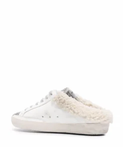 Golden Goose ‘Sabot Super-Star' Shearling Glitter Sneakers Shoes 8 Golden Goose ‘Sabot Super-Star' Shearling Glitter Sneakers Shoes
