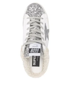 Golden Goose ‘Sabot Super-Star' Shearling Glitter Sneakers Shoes 9 Golden Goose ‘Sabot Super-Star' Shearling Glitter Sneakers Shoes