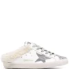 Golden Goose ‘Sabot Super-Star' Shearling Glitter Sneakers Shoes