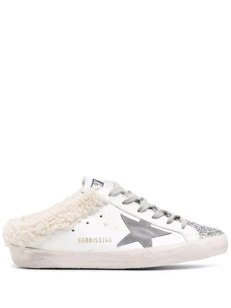 Golden Goose ‘Sabot Super-Star' Shearling Glitter Sneakers Shoes 3 Golden Goose ‘Sabot Super-Star' Shearling Glitter Sneakers Shoes