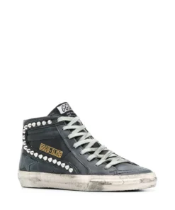 Golden Goose ‘Black Studded High Top Sneakers’ Shoes
