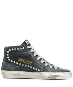Golden Goose ‘Black Studded High Top Sneakers’ Shoes