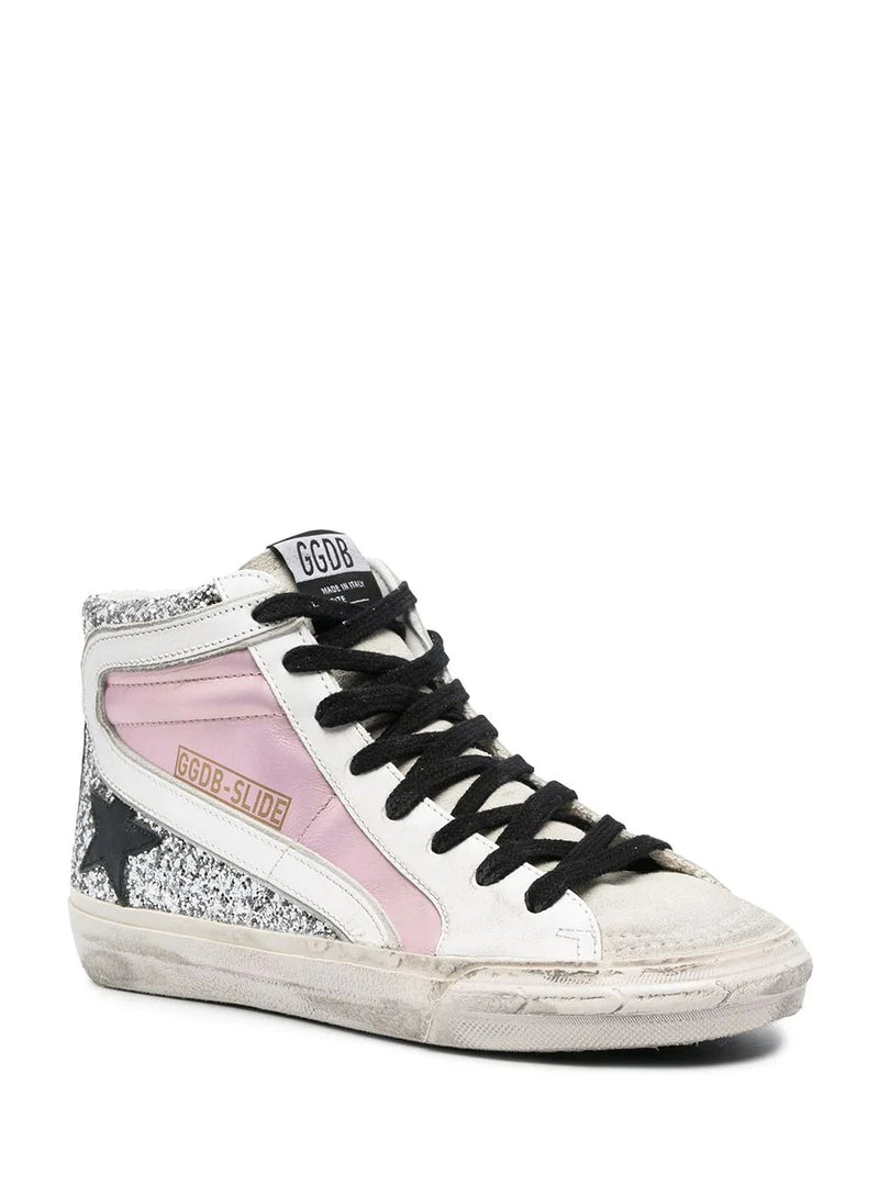 Golden Goose Shoes ‘Metallic Pink Glitter High Top Sneakers’ 4 Golden Goose Shoes ‘Metallic Pink Glitter High Top Sneakers’