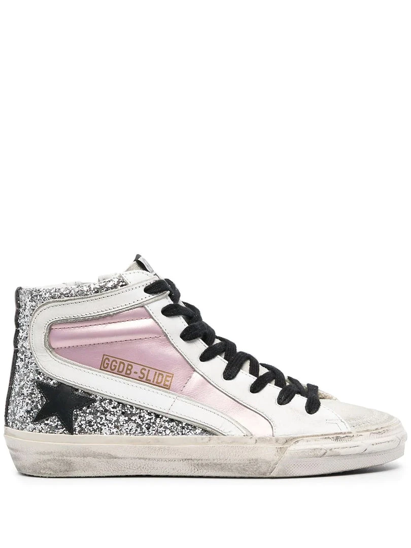 Golden Goose Shoes ‘Metallic Pink Glitter High Top Sneakers’ 3 Golden Goose Shoes ‘Metallic Pink Glitter High Top Sneakers’