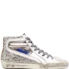 Golden Goose Shoes 'Gold Glitter Slide Sneakers'